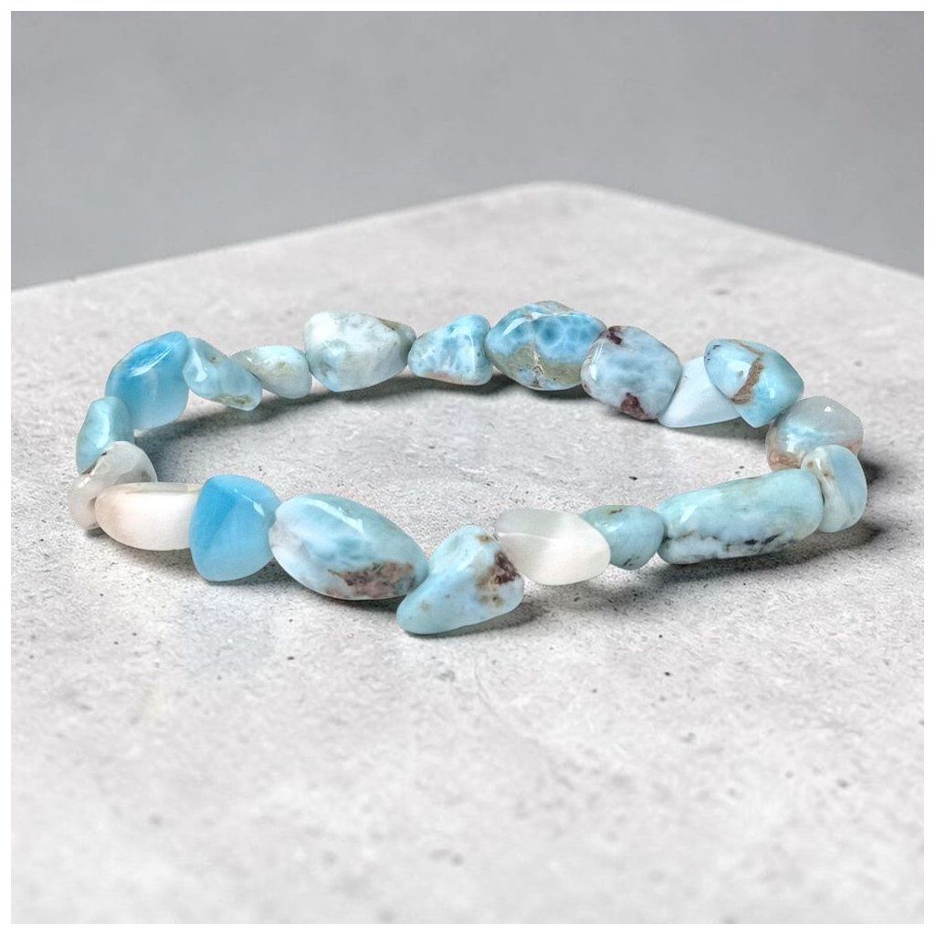 Larimar nugety náramok